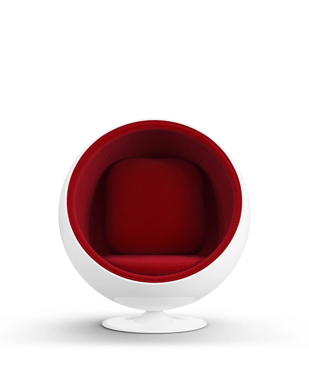 Orb 63™ lounge chair | swivel shell - bold red wool - chairs 63 | designer | madorne