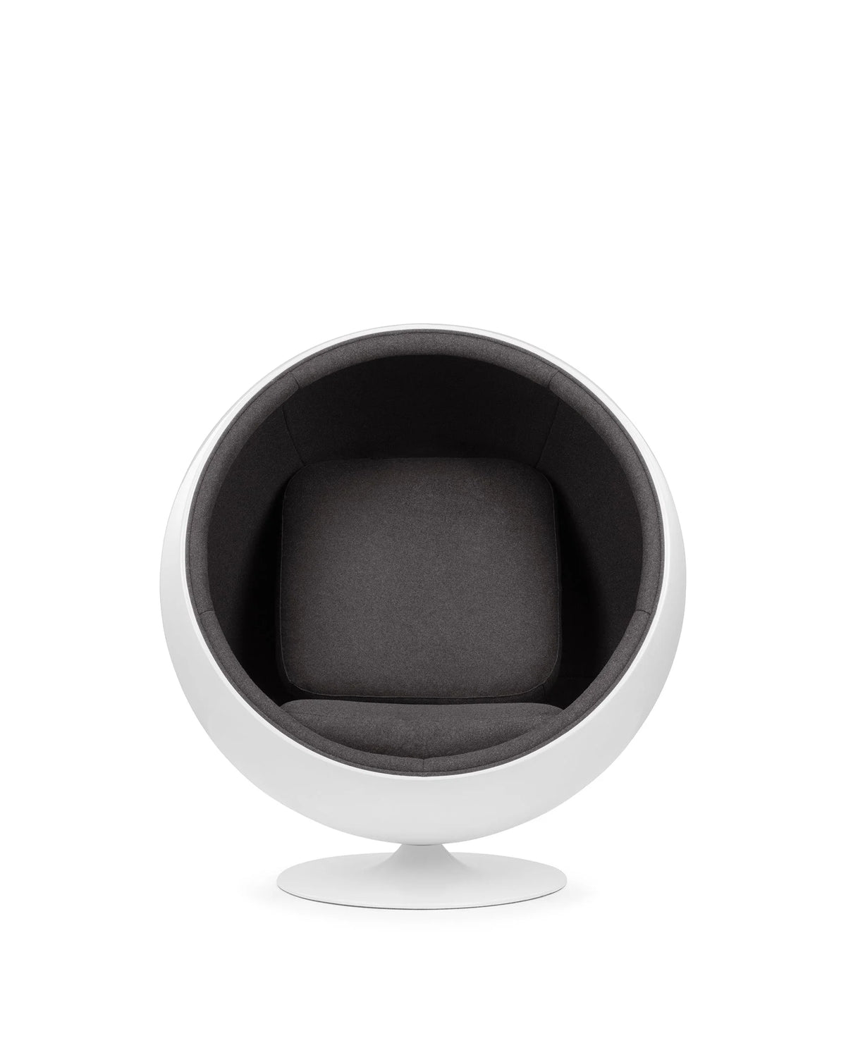 Orb 63™ lounge chair | swivel shell - graphite wool - chairs 63 | designer | madorne