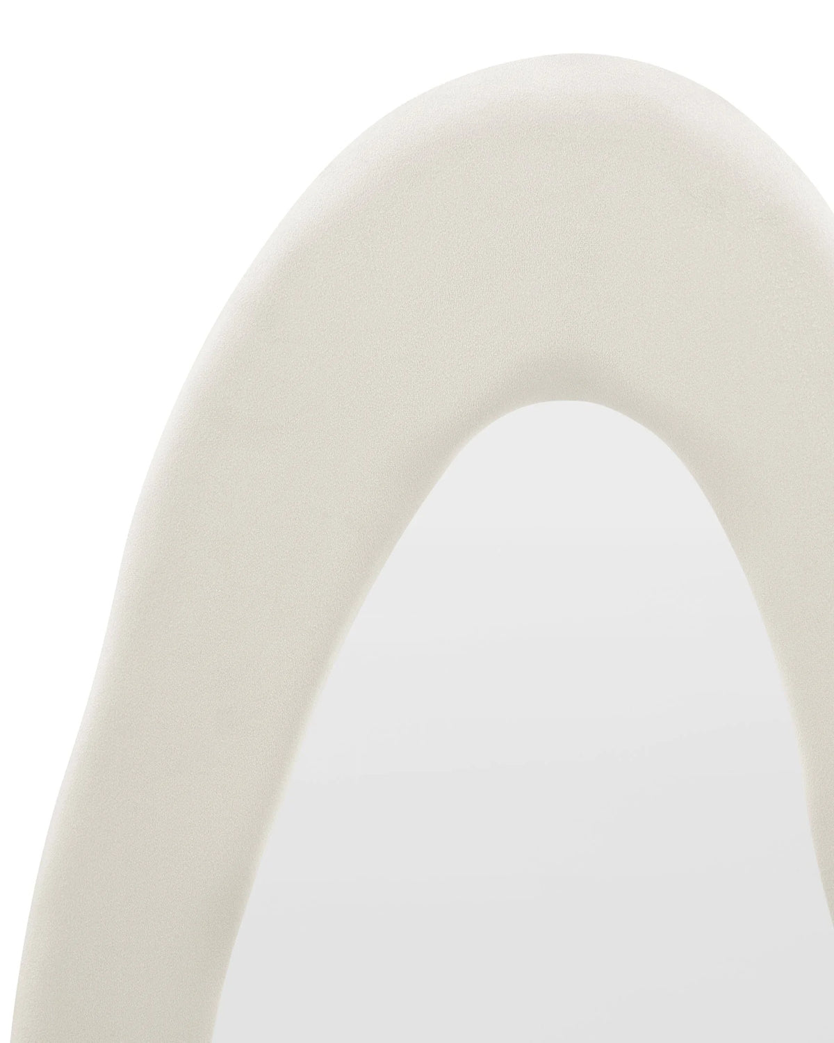 Orga™ floor mirror | ivory velvet - mirrors orga | modern | madorne