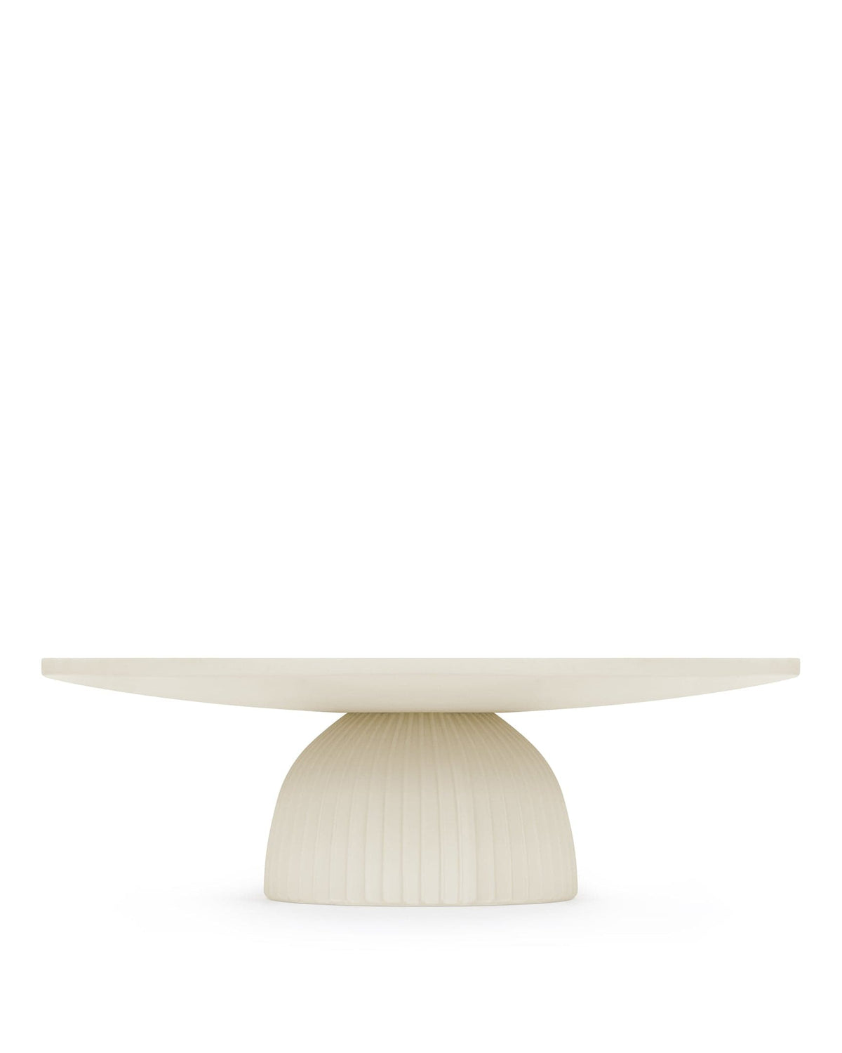Oria™ Pedestal Coffee Table | Alabaster Concrete