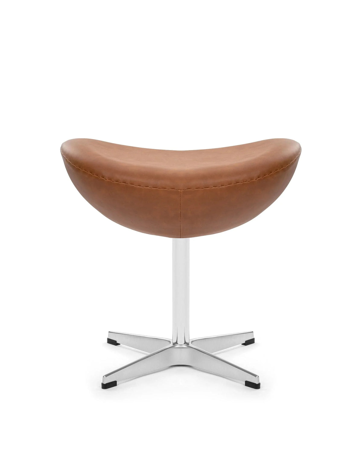 Ovo 58™ ottoman | upholstered footstool - chestnut vegan leather - stools & ottomans egg chair inspired by arne