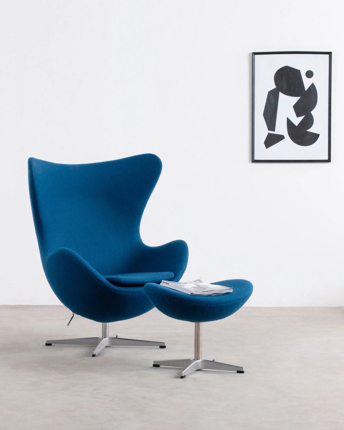 Ovo 58™ ottoman | upholstered footstool - stools & ottomans egg chair inspired by arne jacobsen | madorne