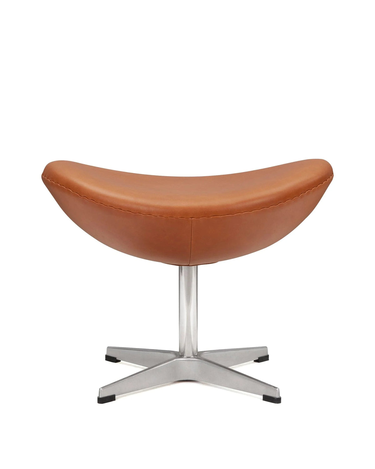 Ovo 58™ ottoman | upholstered footstool - tan premium leather - stools & ottomans egg chair inspired by arne jacobsen