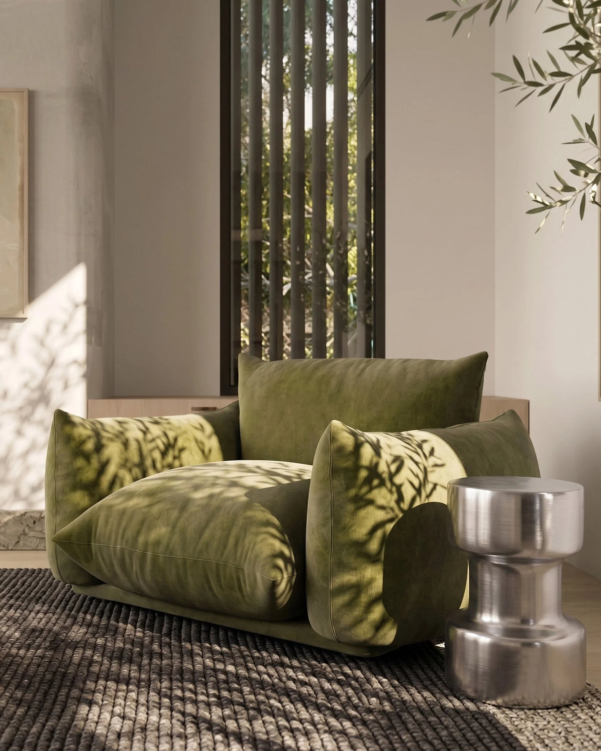 Paro™ side table | brushed steel - tables paro | modern | madorne