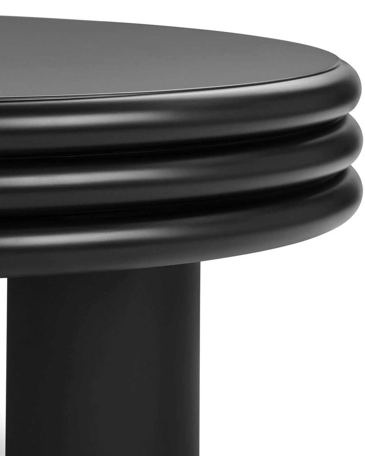Pasca™ round coffee table low | black - tables pasca | madorne
