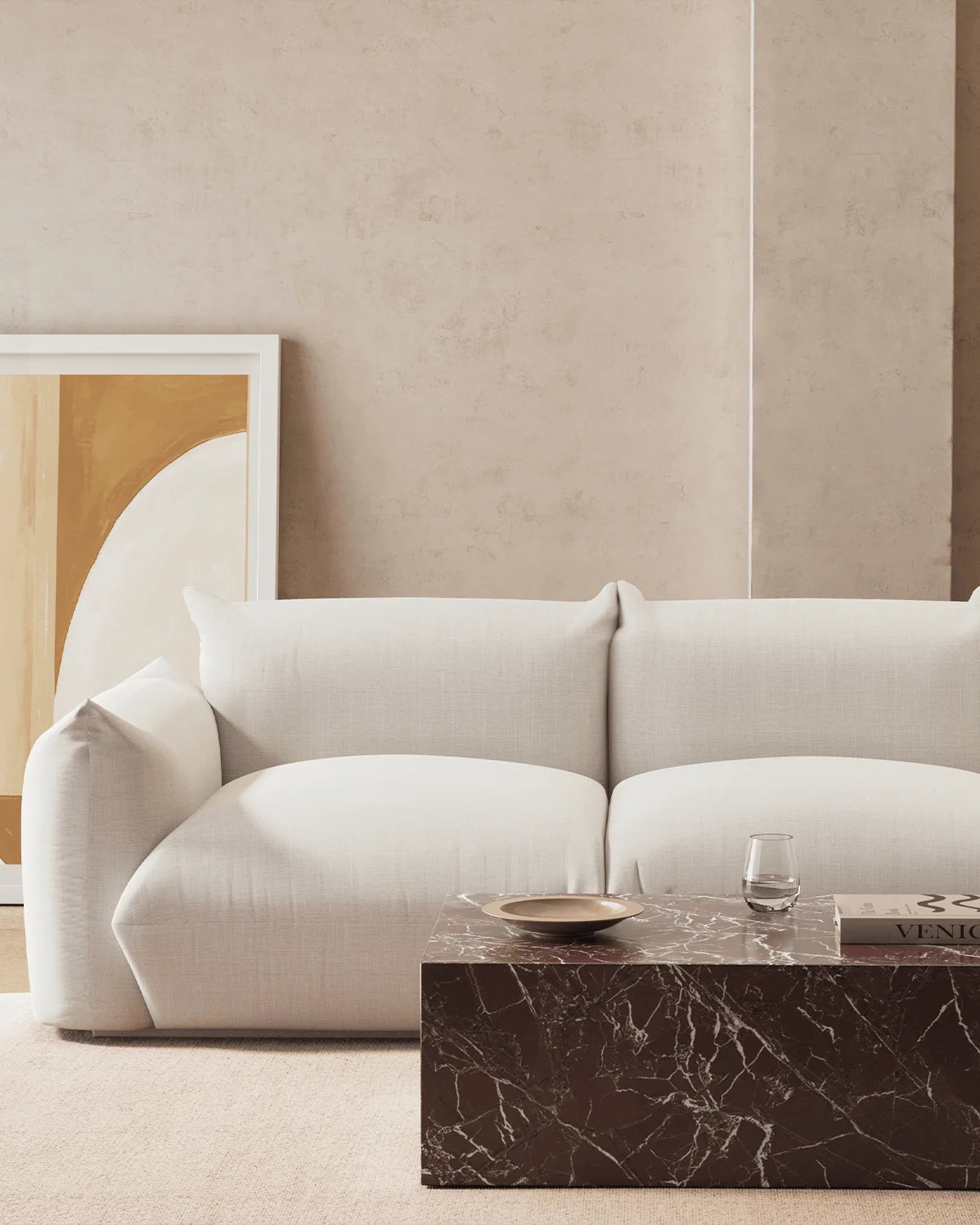 Plyn 01™ coffee table | marble or steel - tables norm architects plinth-inspired | madorne