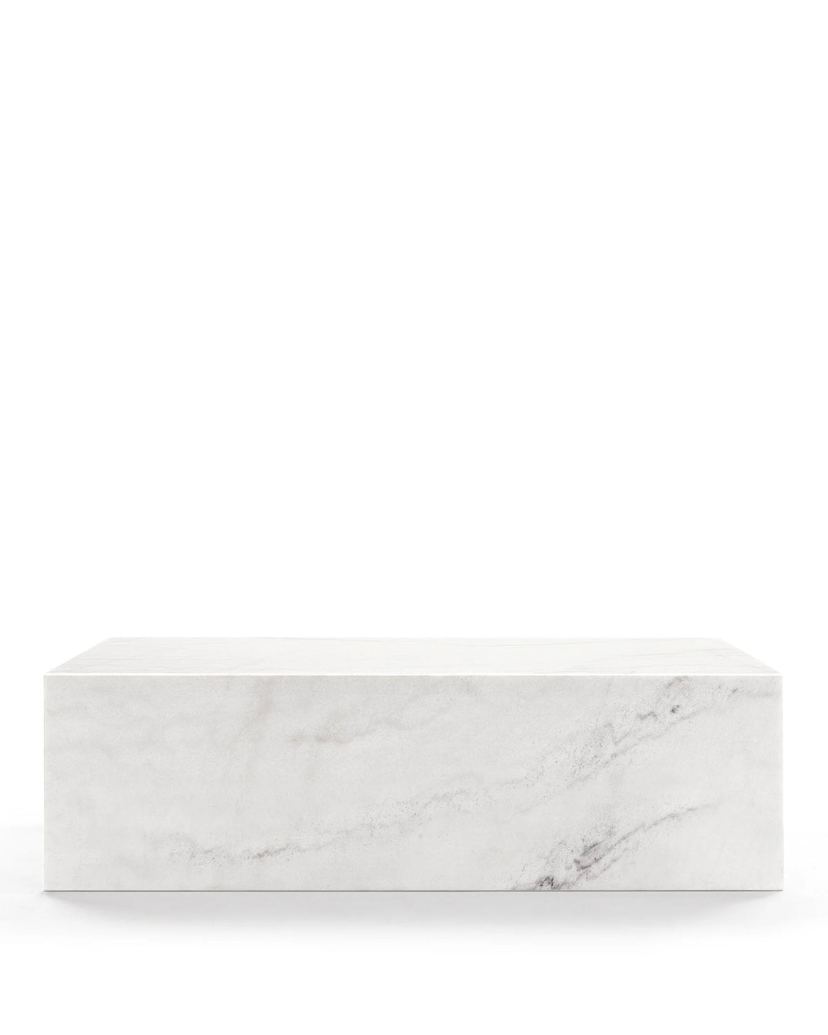 Plyn 01™ coffee table | marble or steel - white - tables norm architects plinth-inspired | madorne