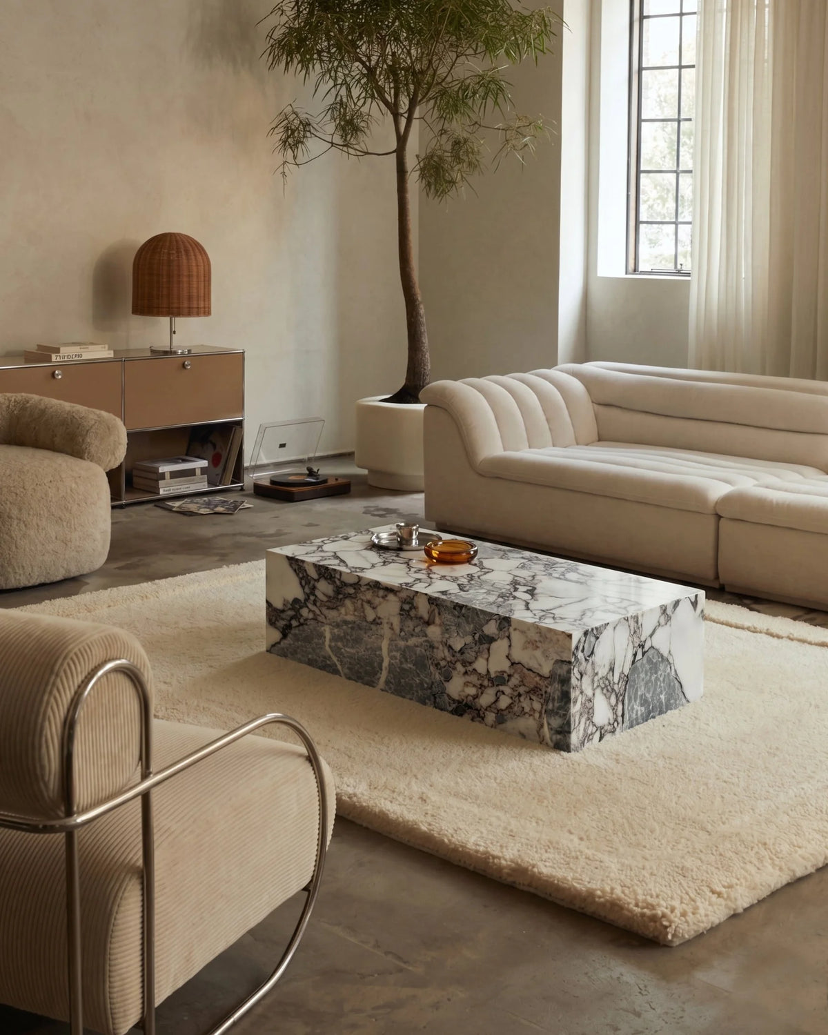 Plyn concrete™ coffee table | stone-effect finish - tables concrete | madorne
