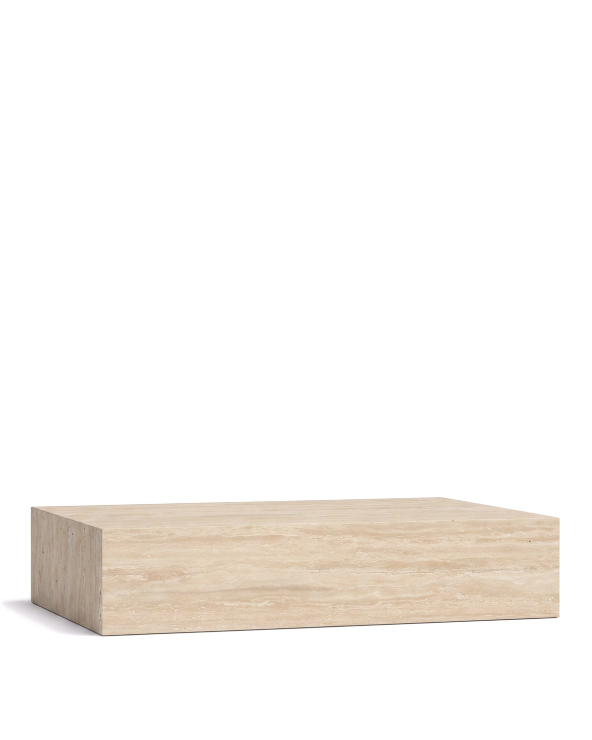 Plyn grande concrete™ coffee table | stone-effect finish - travertine textured concrete - tables | madorne