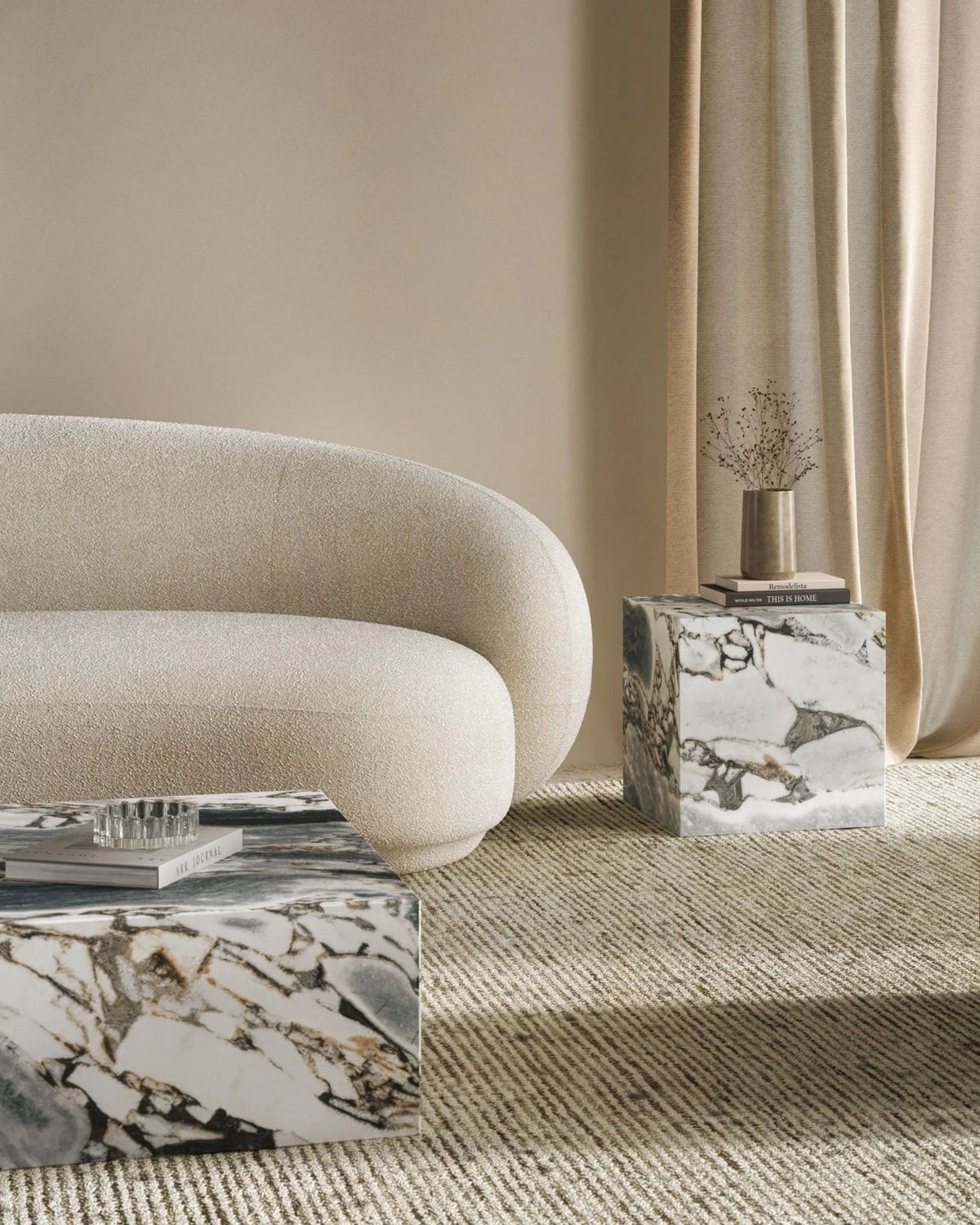 Plyn short™ side table | natural stone - tables short | designer | madorne