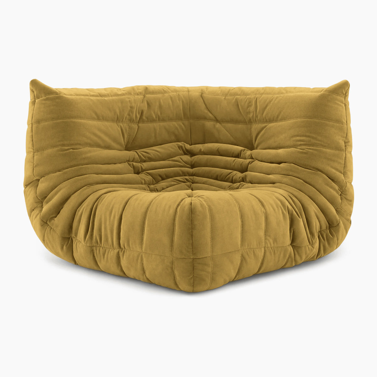 Pogo 73™ Corner Seat in Curry Alcantara