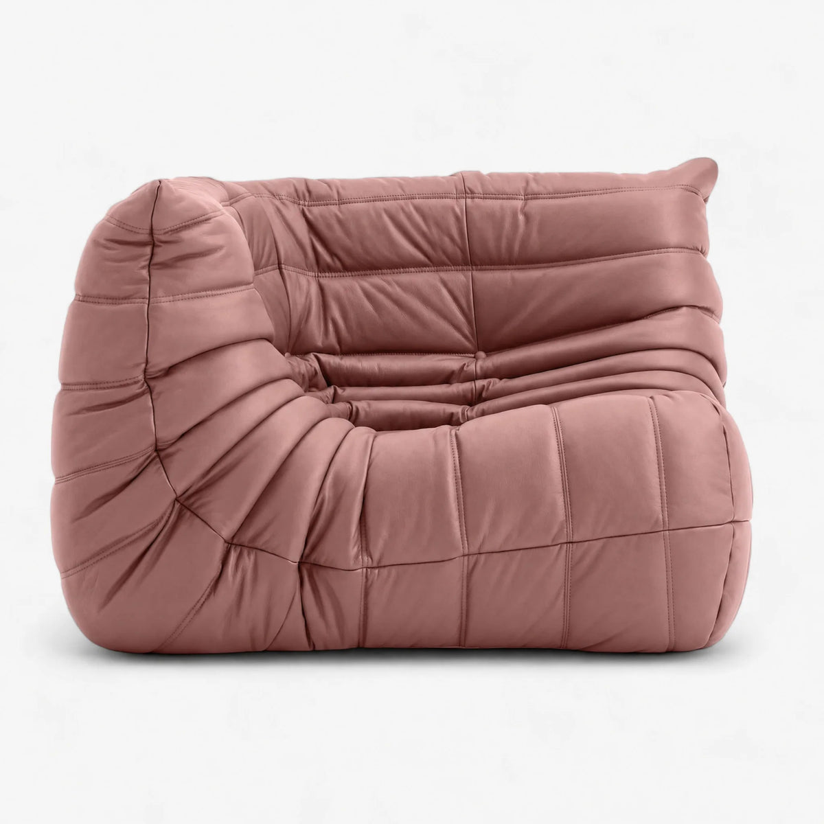 Pogo 73 Corner Seat in Phlox Aniline Leather