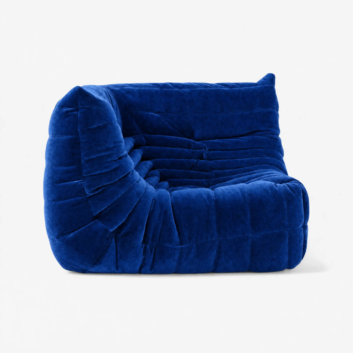 Pogo 73 Corner Seat in Cobalt Blue Chenille Helios