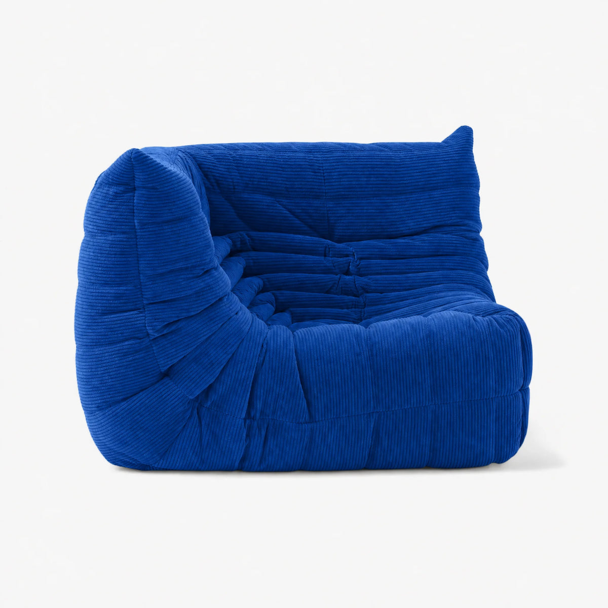 Pogo 73 Corner Seat in Cobalt Blue Corduroy