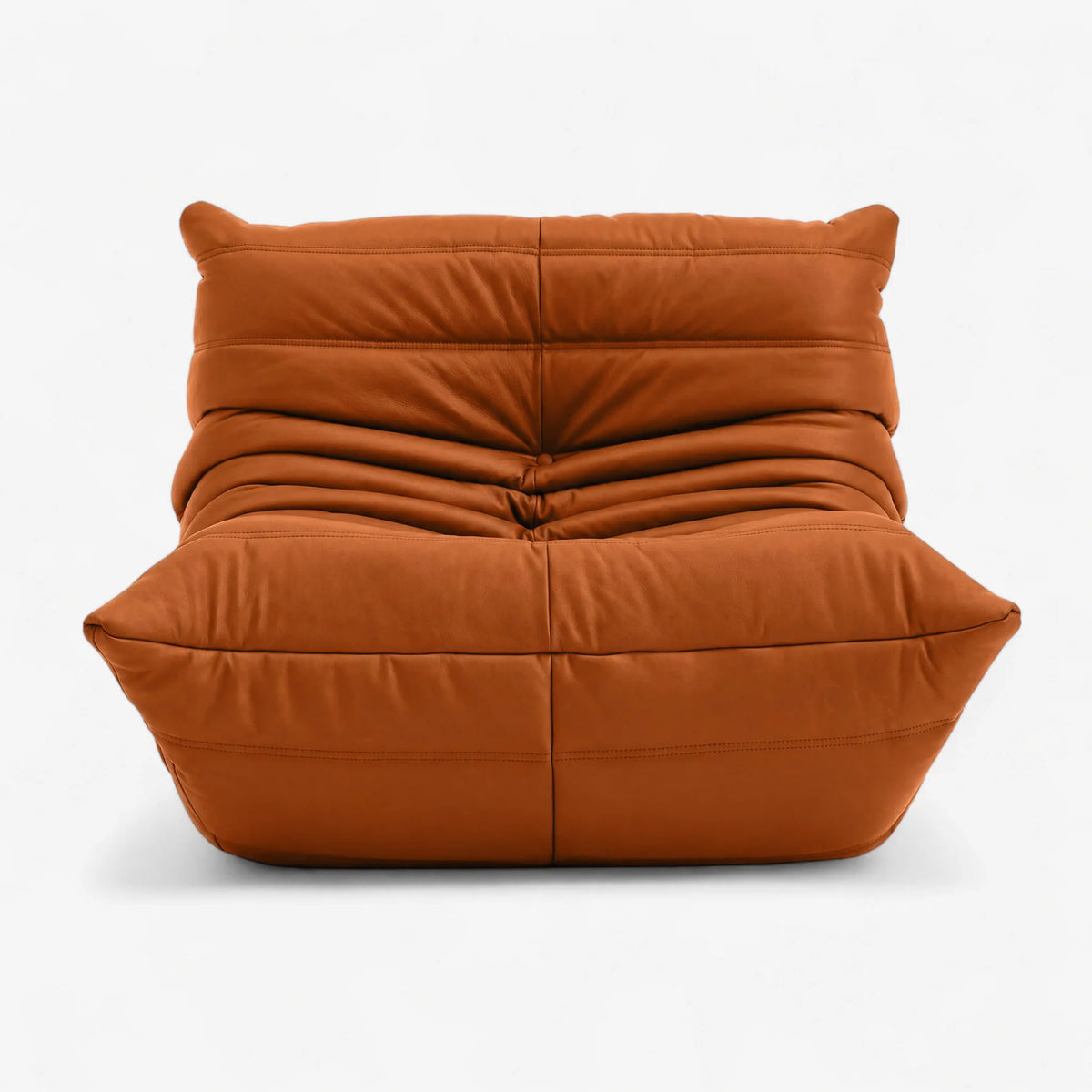 Pogo 73 Fireside Chair in Copper Aniline Leather