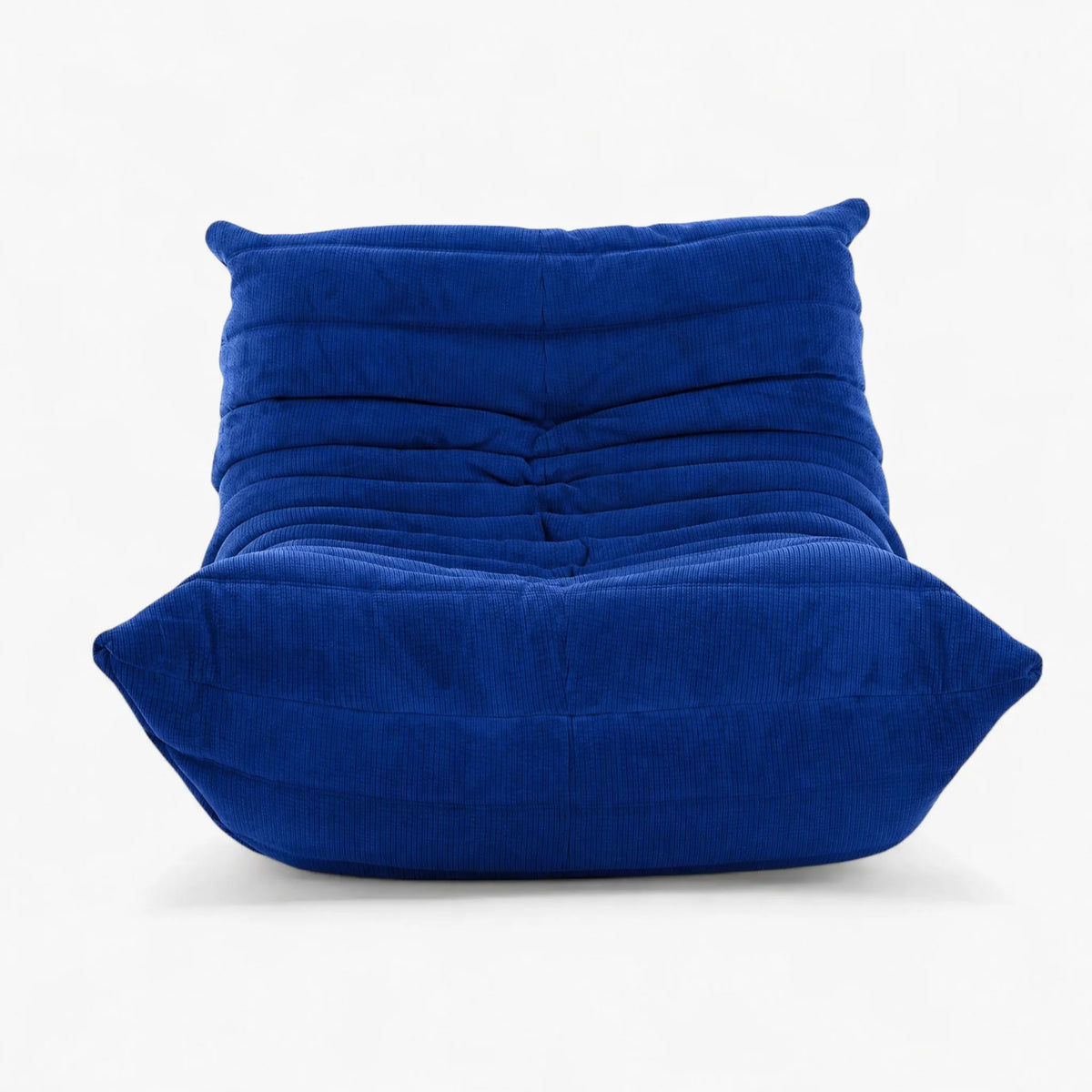 Pogo 73 Fireside Chair in Cobalt Blue Corduroy