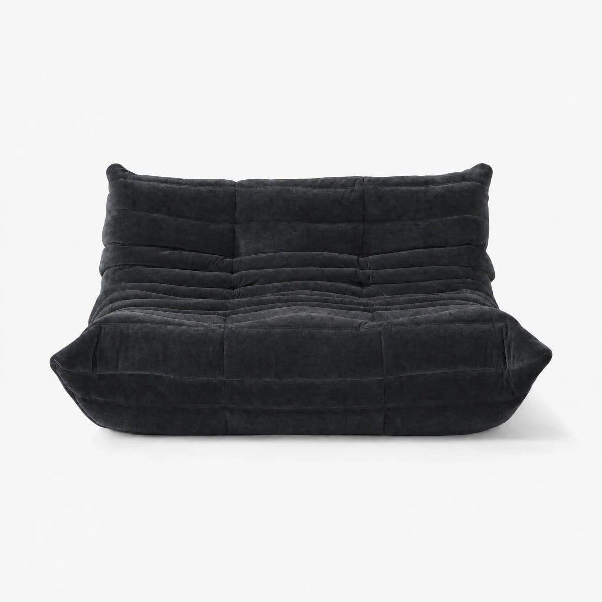 Pogo 73 Loveseat in Charcoal Gray Chenille Helios