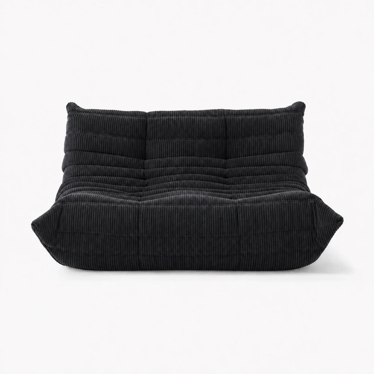 Pogo 73 Loveseat in Charcoal Gray Corduroy