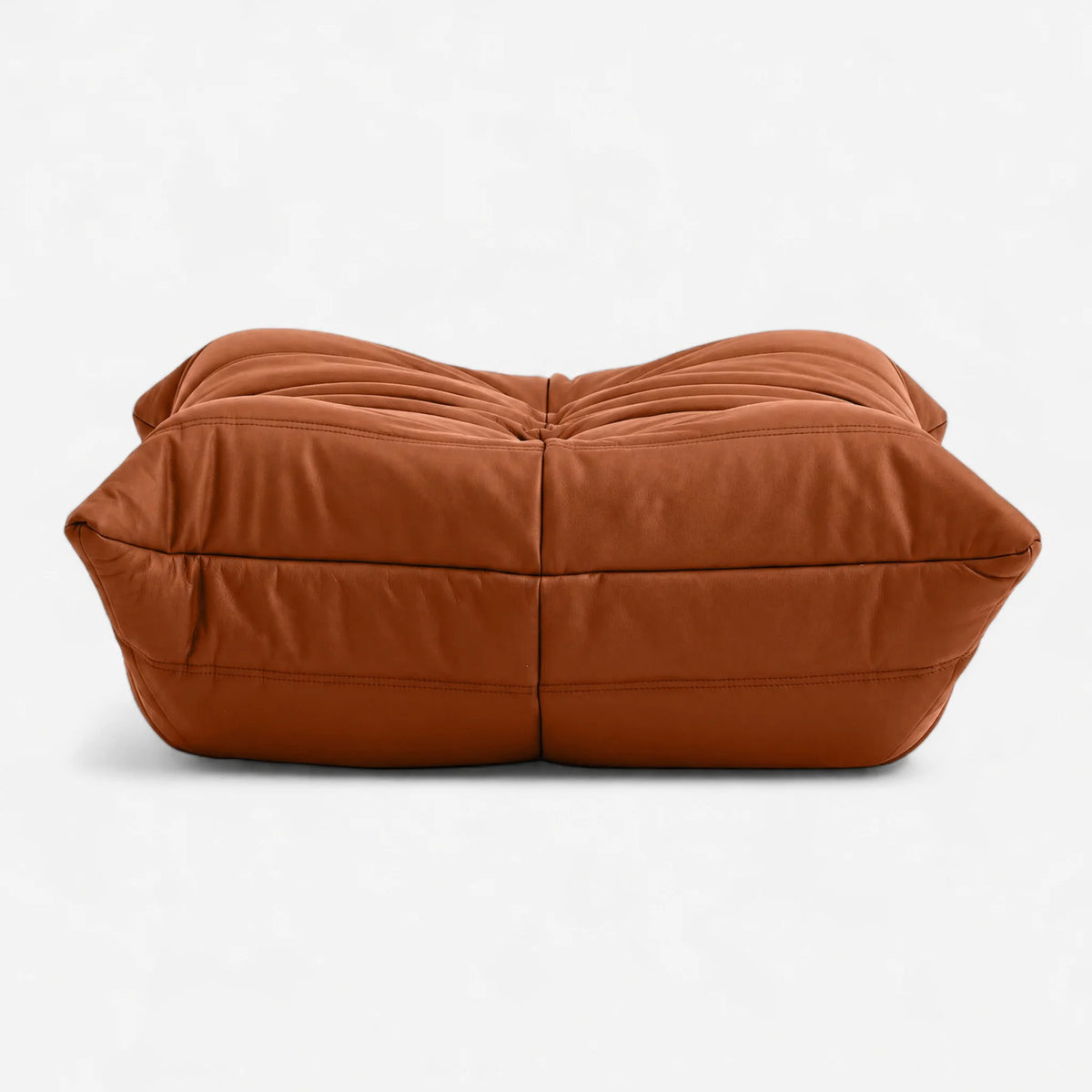 Pogo 73 Ottoman in Copper Aniline Leather