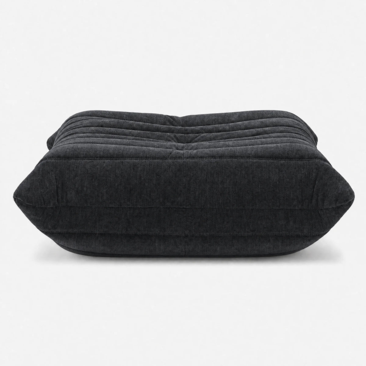 Pogo 73 Ottoman in Charcoal Gray Chenille Helios