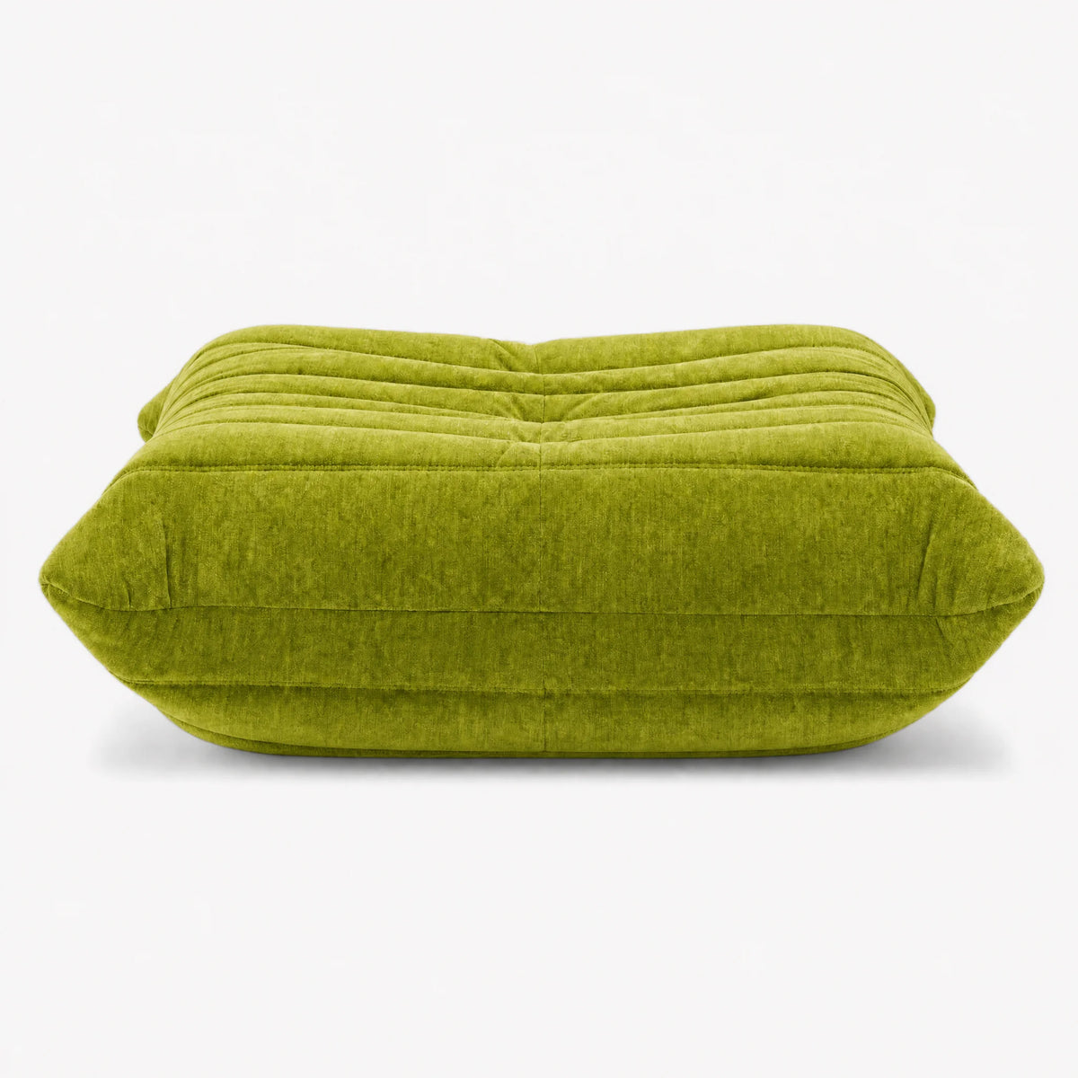 Pogo 73 Ottoman in Chartreuse Green Chenille Helios