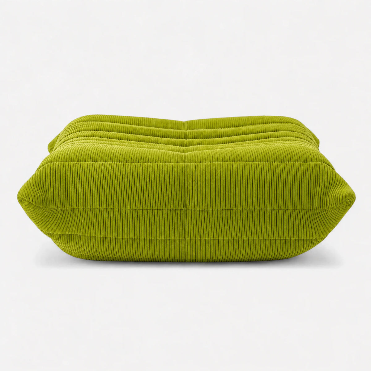 Pogo 73 Ottoman in Chartreuse Green Corduroy