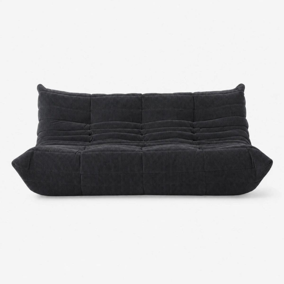 Pogo 73 Sofa in Charcoal Gray Corduroy