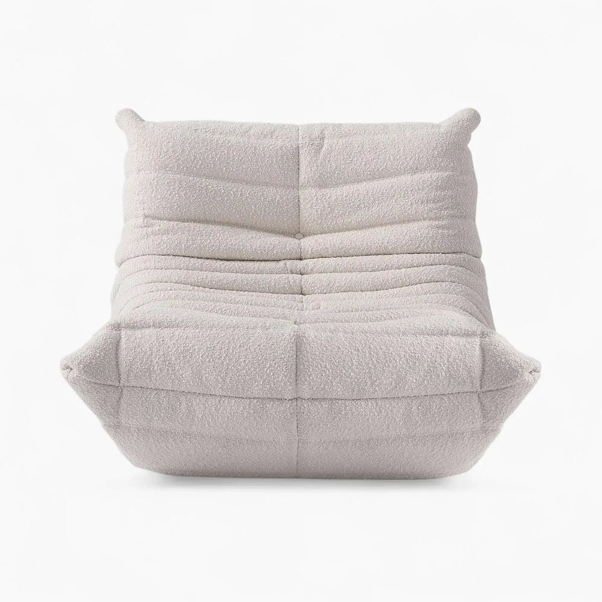 Pogo 73™ Fireside Chair in White Bouclé