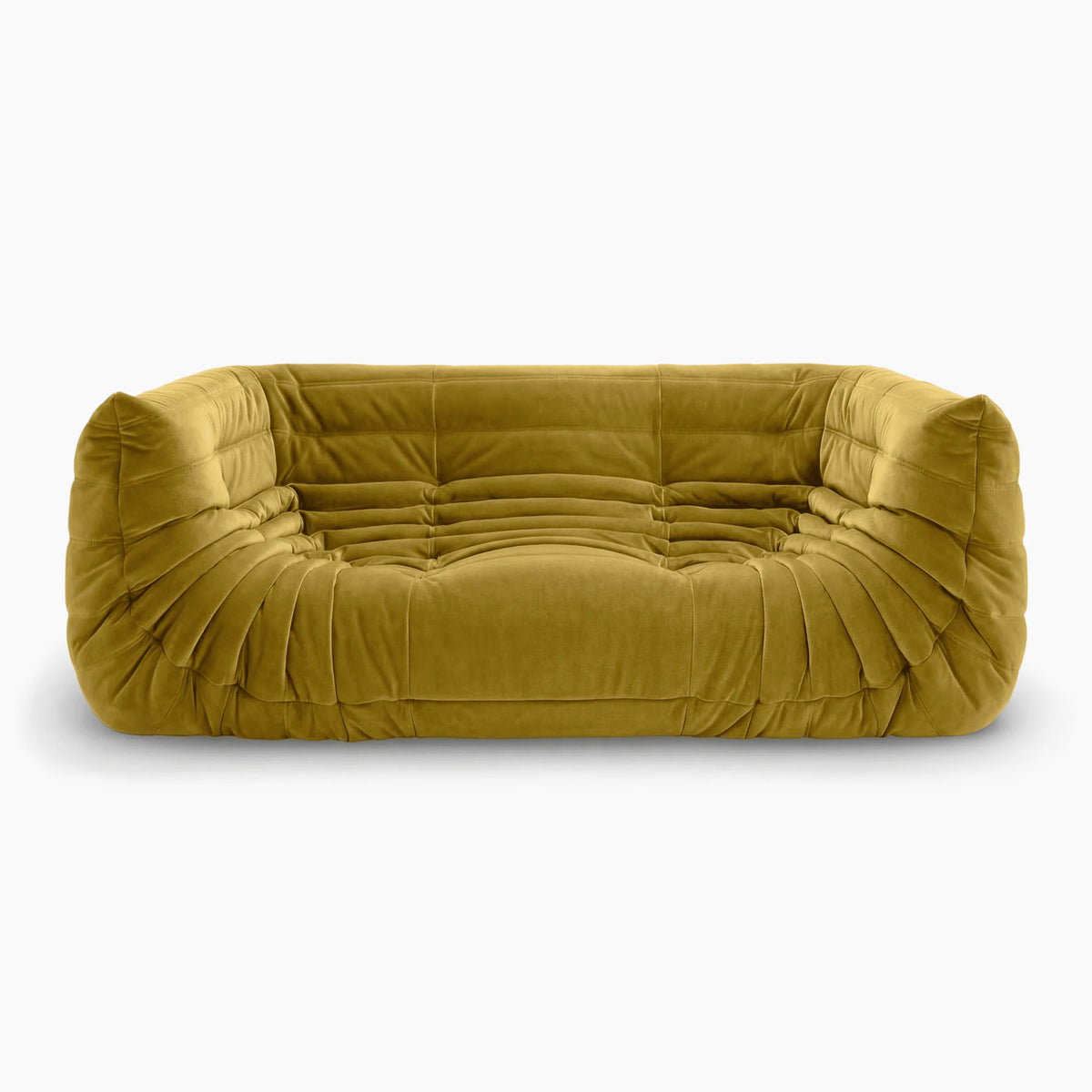 Pogo 73™ Fireside Sofa in Curry Alcantara