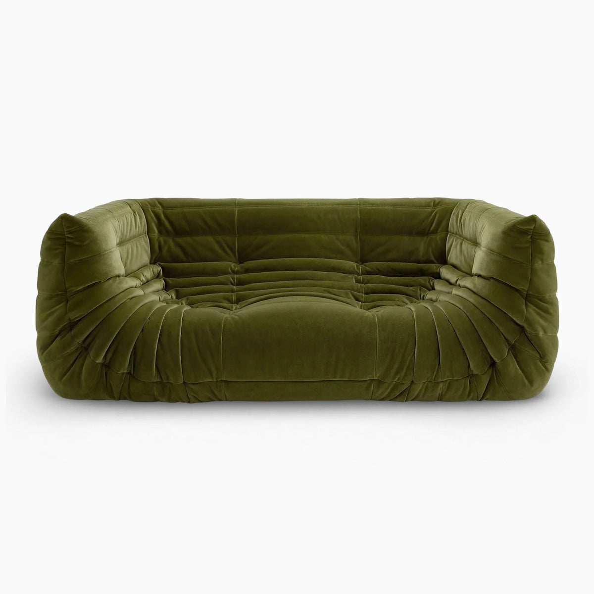 Pogo 73™ Fireside Sofa in Green Velvet