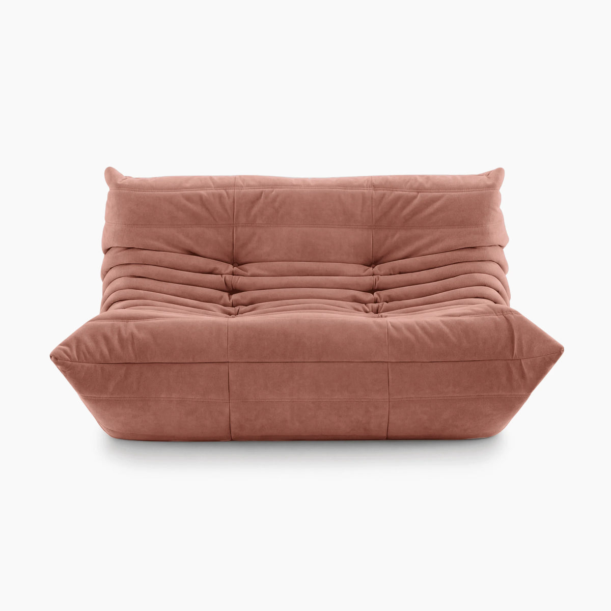 Pogo 73™ Loveseat in Dusty Rose Alcantara