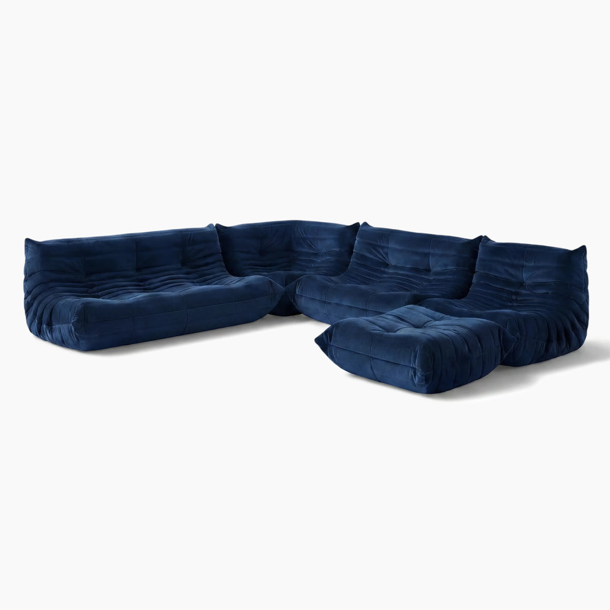 Pogo 73 fabric Complete Set in Blue Velvet