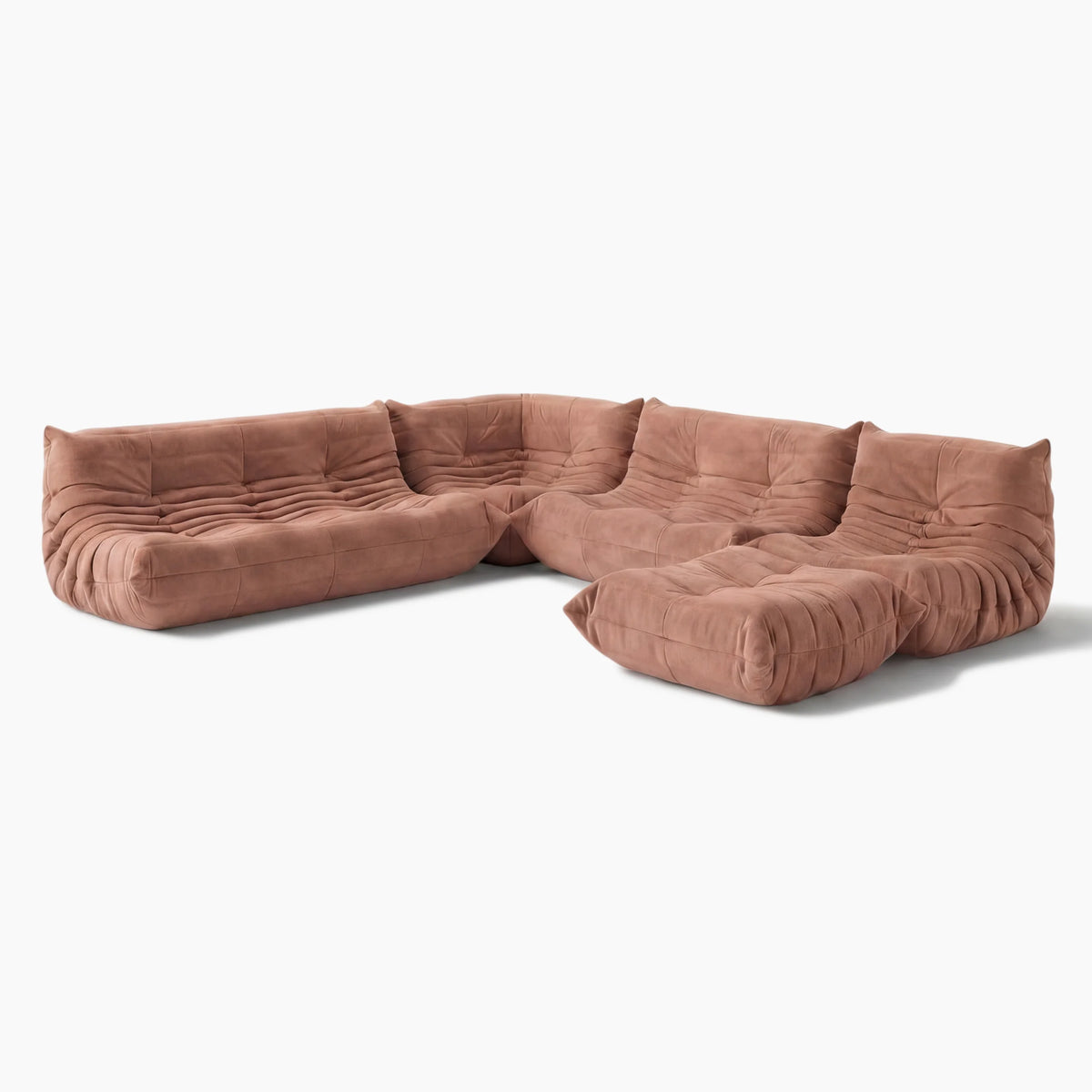 Pogo 73 fabric Complete Set in Dusty Rose Alcantara