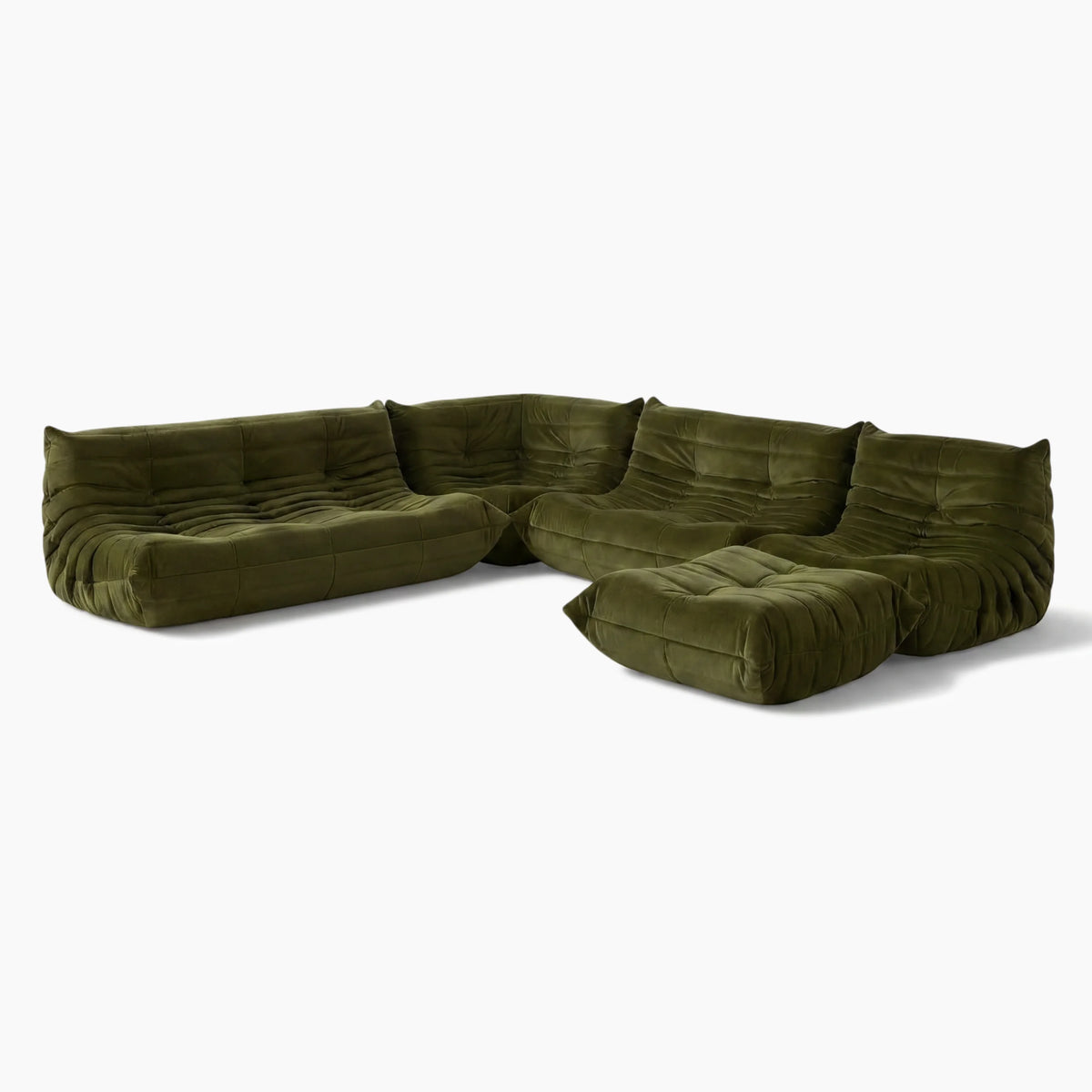 Pogo 73 fabric Complete Set in Green Velvet