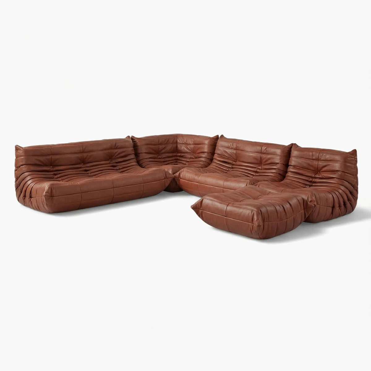 Pogo 73 leather Complete Set in Bisque Aniline leather
