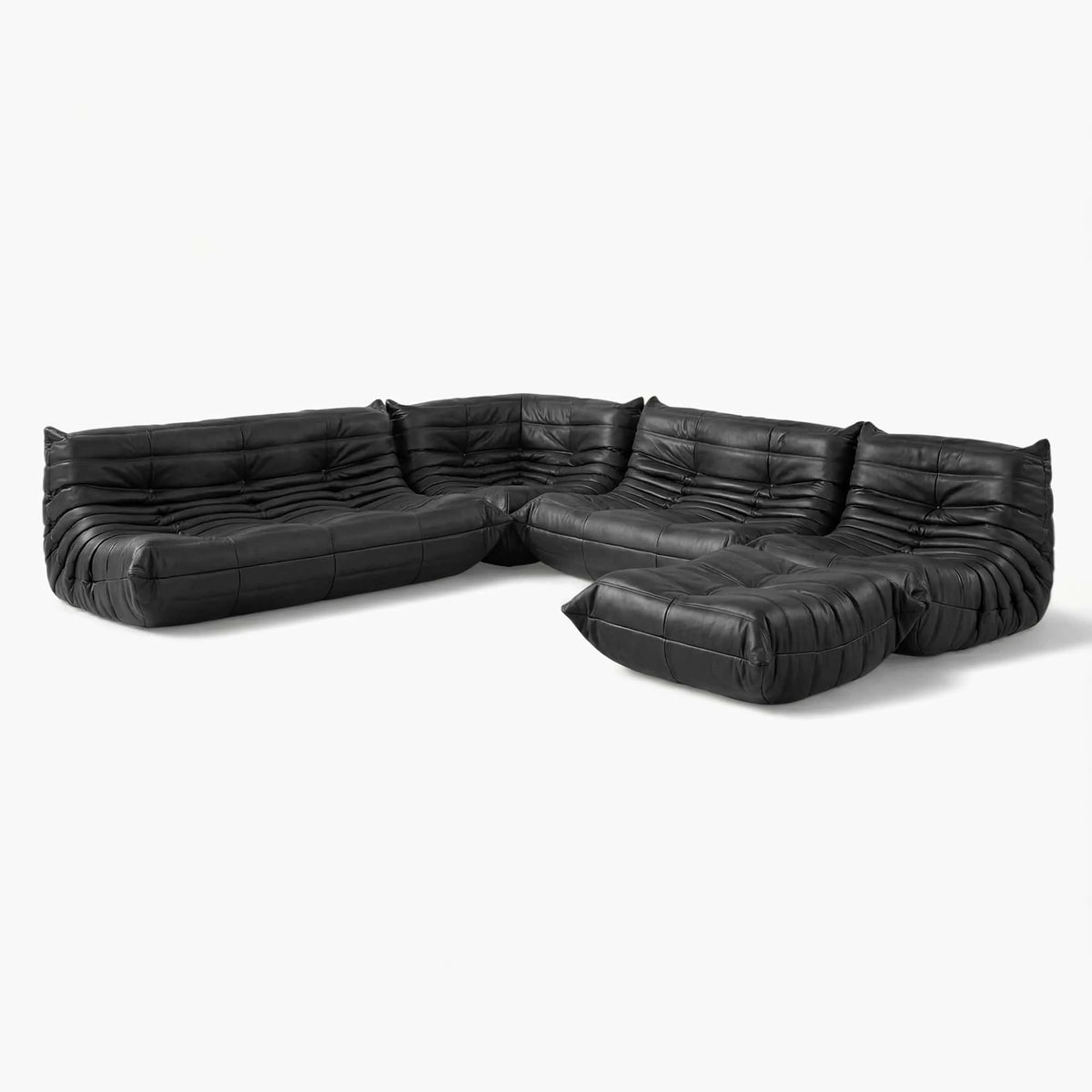 Pogo 73 leather Complete Set in Black Aniline leather