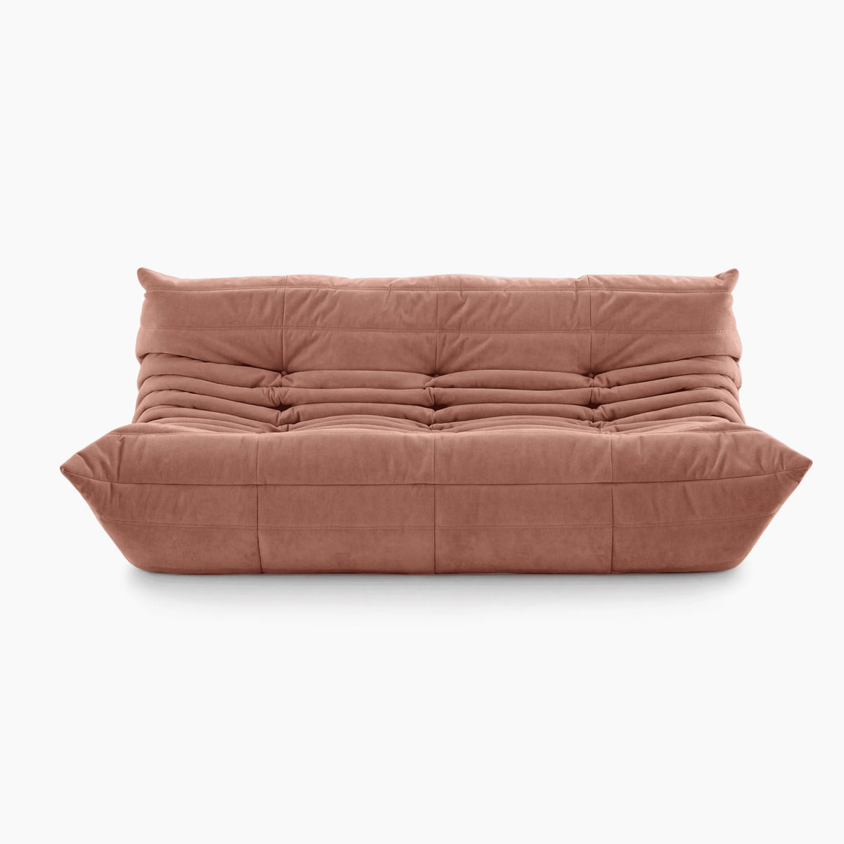 Pogo 73™ Sofa in Dusty Rose Alcantara