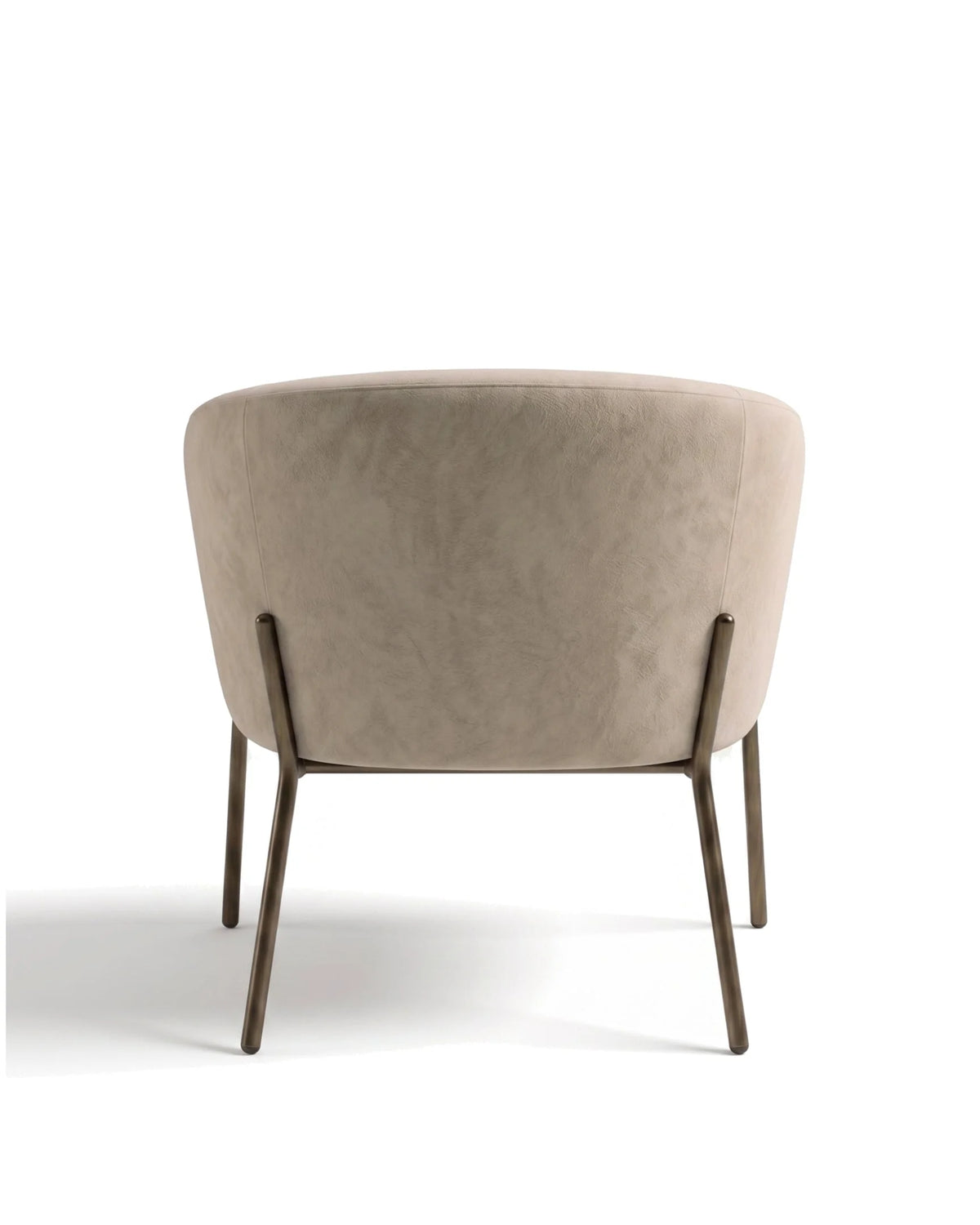 Reesa™ dining chair | latte vegan suede and brass - chairs reesa | modern | madorne