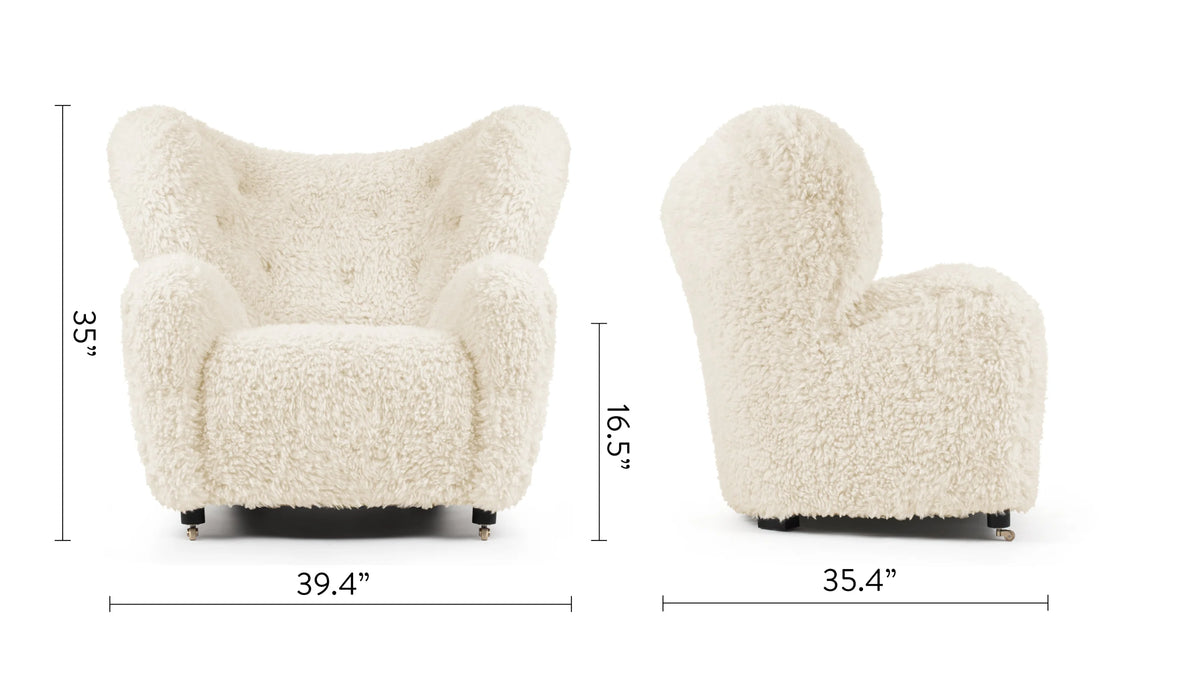 Repose 36™ lounge chair | sheepskin form - chairs 36 | designer | madorne