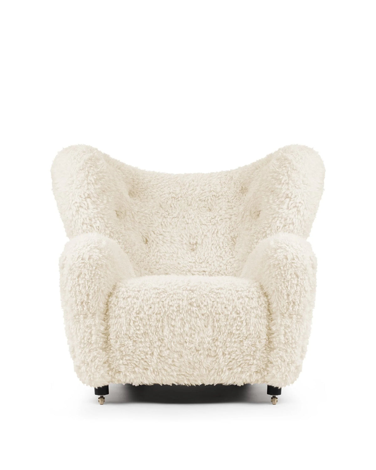 Repose 36™ lounge chair | sheepskin form - white long hair sherpa - chairs 36 | designer | madorne