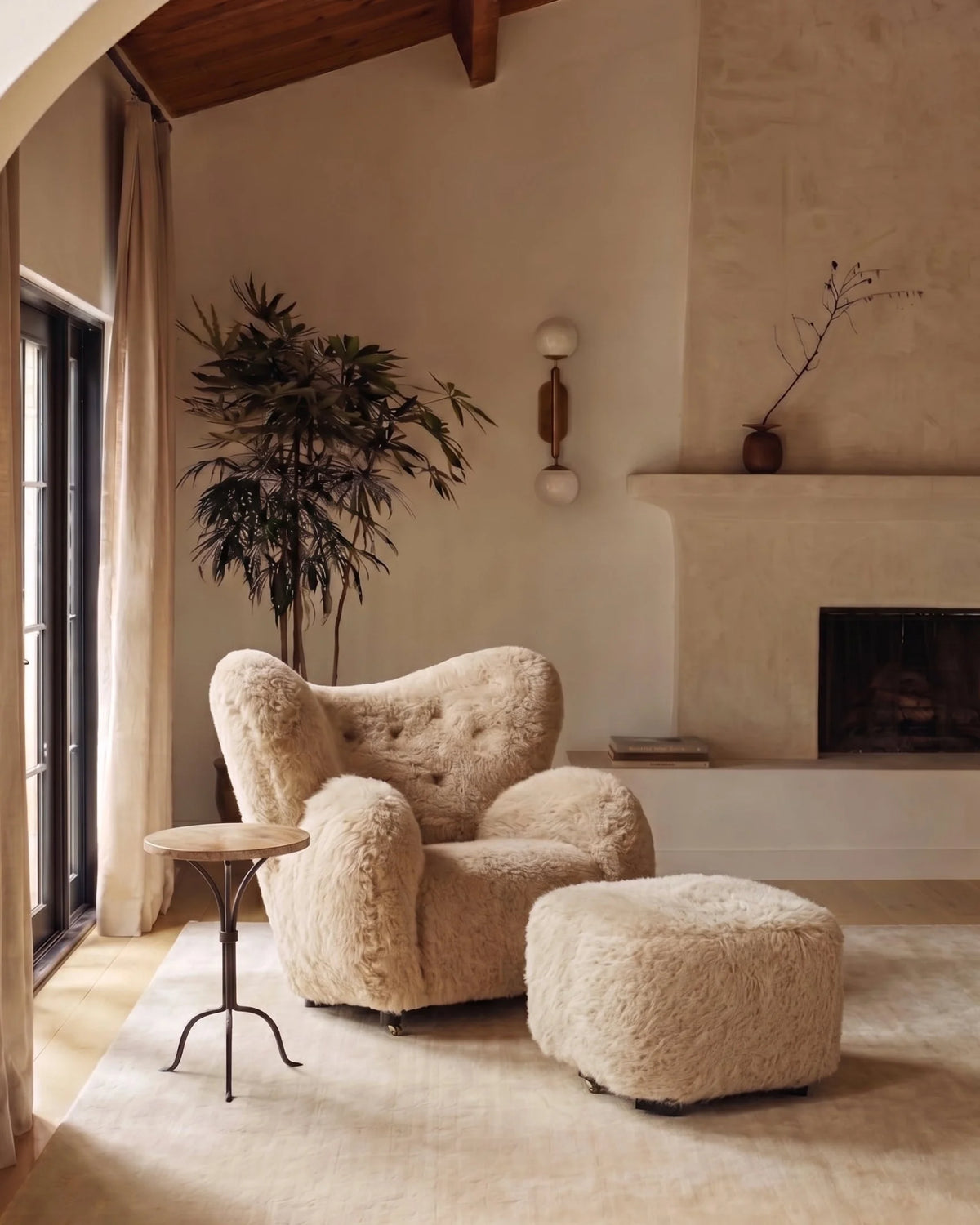 Repose 36™ ottoman | textured footrest - stools & ottomans 36 | madorne