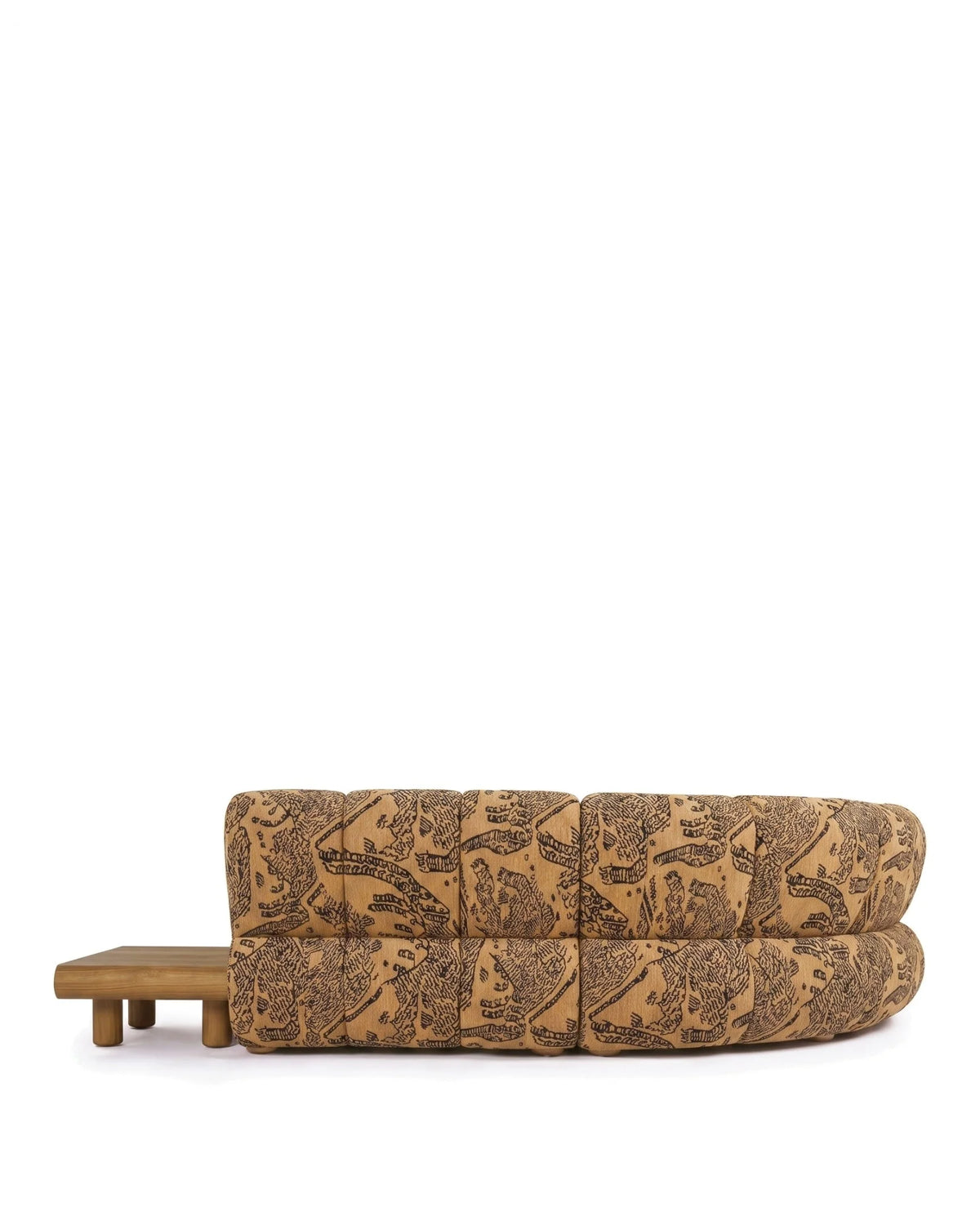 Rivage™ large right-corner sectional | walnut detail - sectionals rivage | sofa | madorne