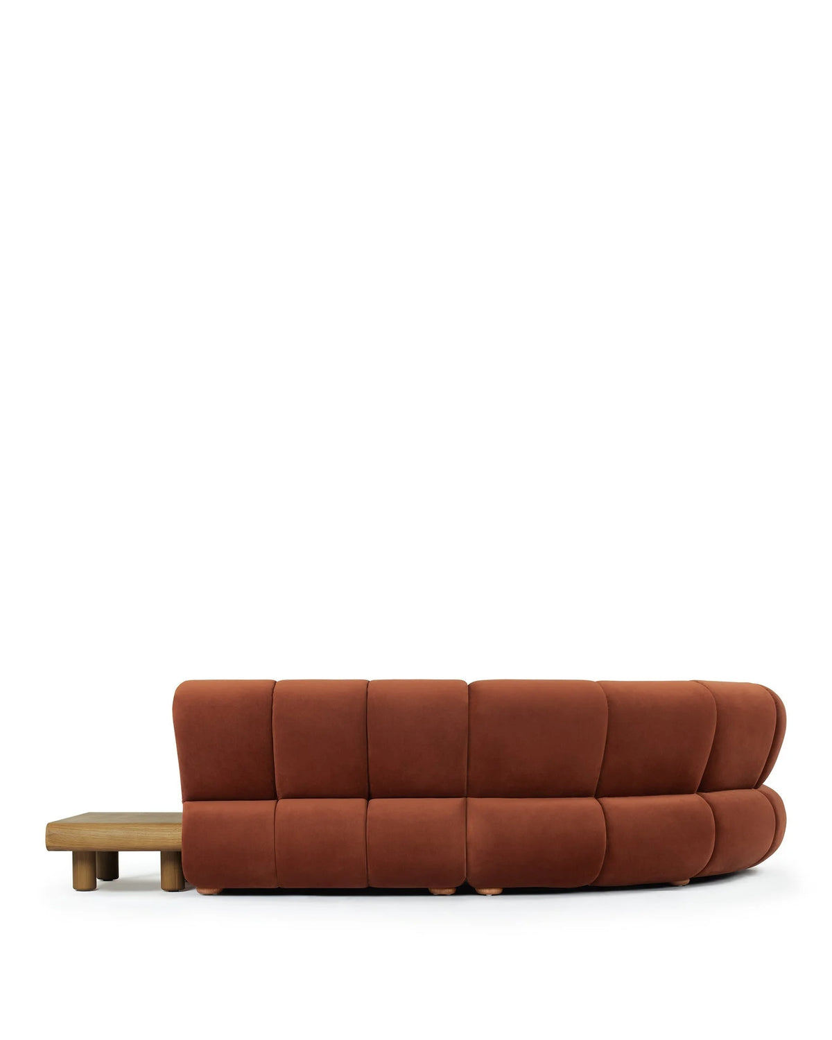 Rivage™ left-corner sectional | walnut detail - sectionals rivage | sofa | madorne