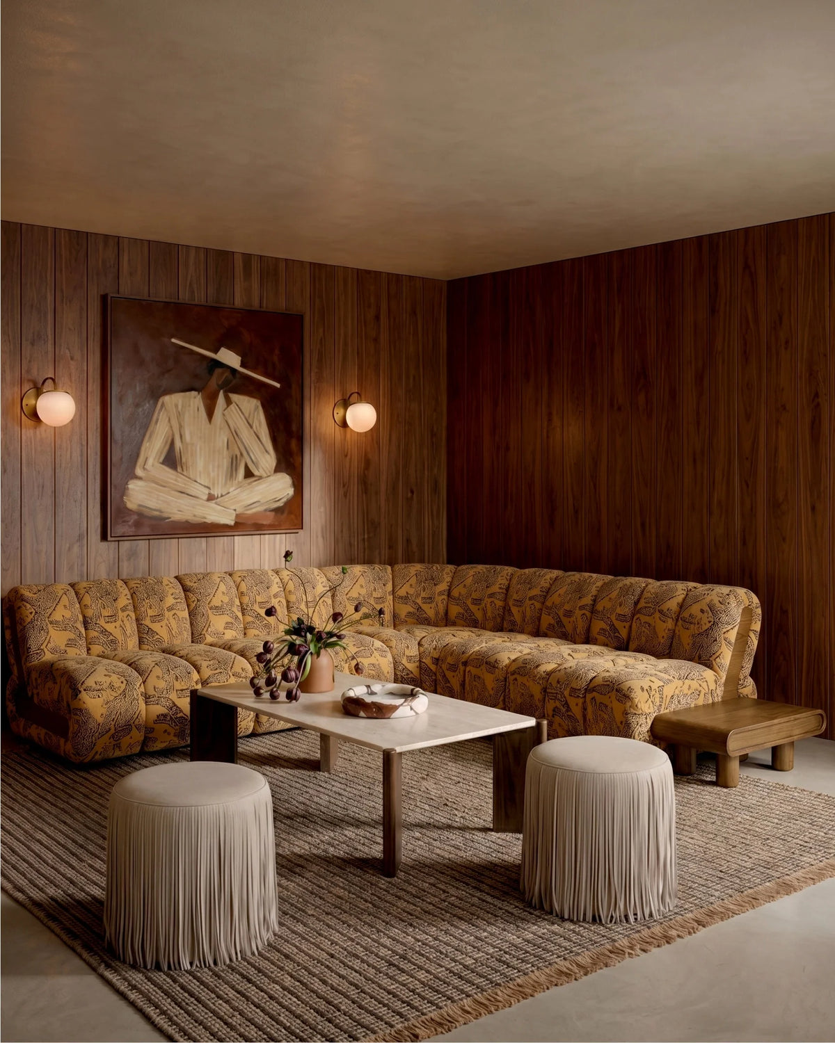 Rivage™ right-corner sectional | walnut detail - sectionals rivage | sofa | madorne