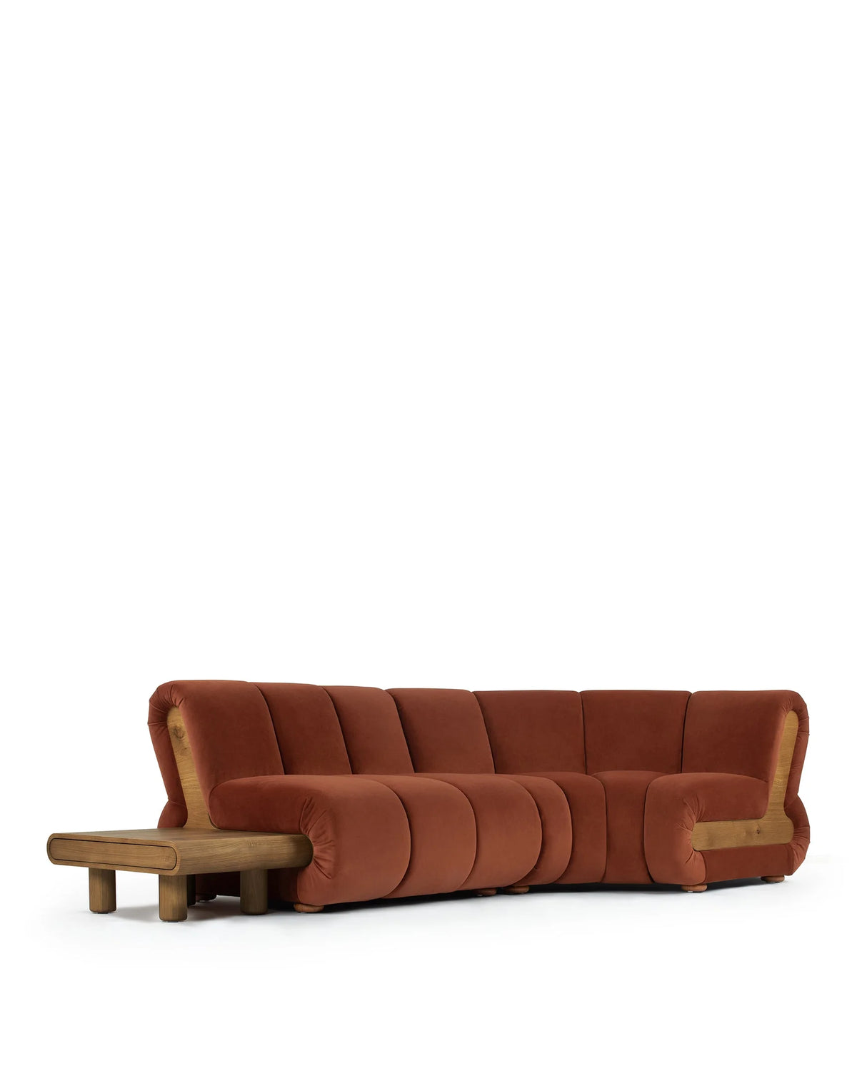 Rivage™ right-corner sectional | walnut detail - sectionals rivage | sofa | madorne