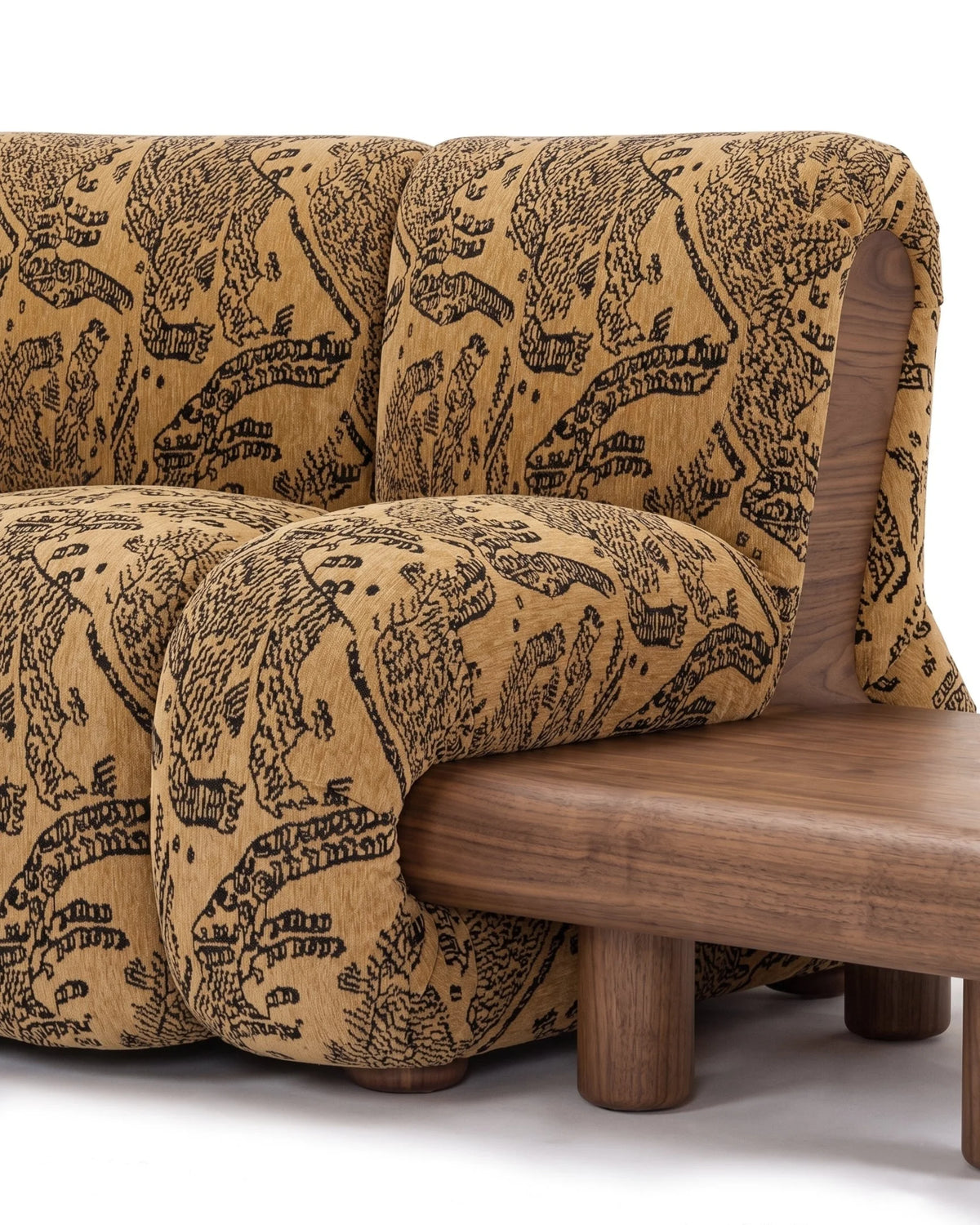 Rivage™ six-seater sectional | walnut detail - 4+ seaters rivage | sofa | madorne