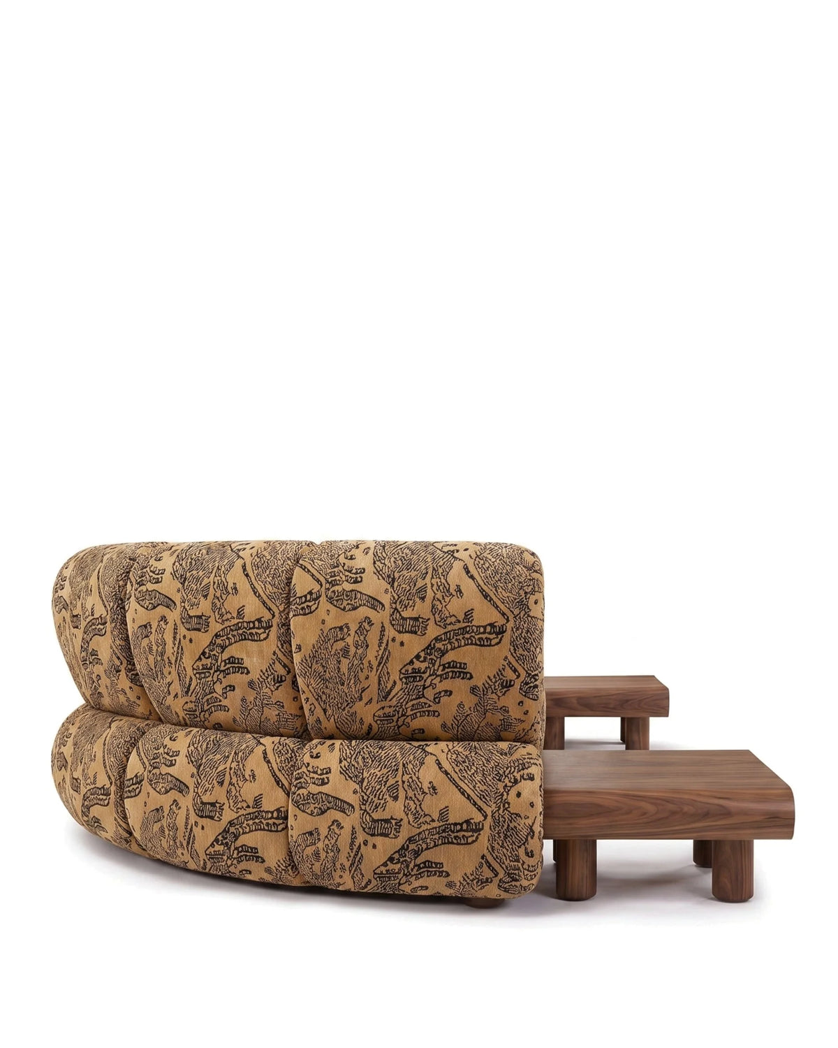 Rivage™ six-seater sectional | walnut detail - 4+ seaters rivage | sofa | madorne