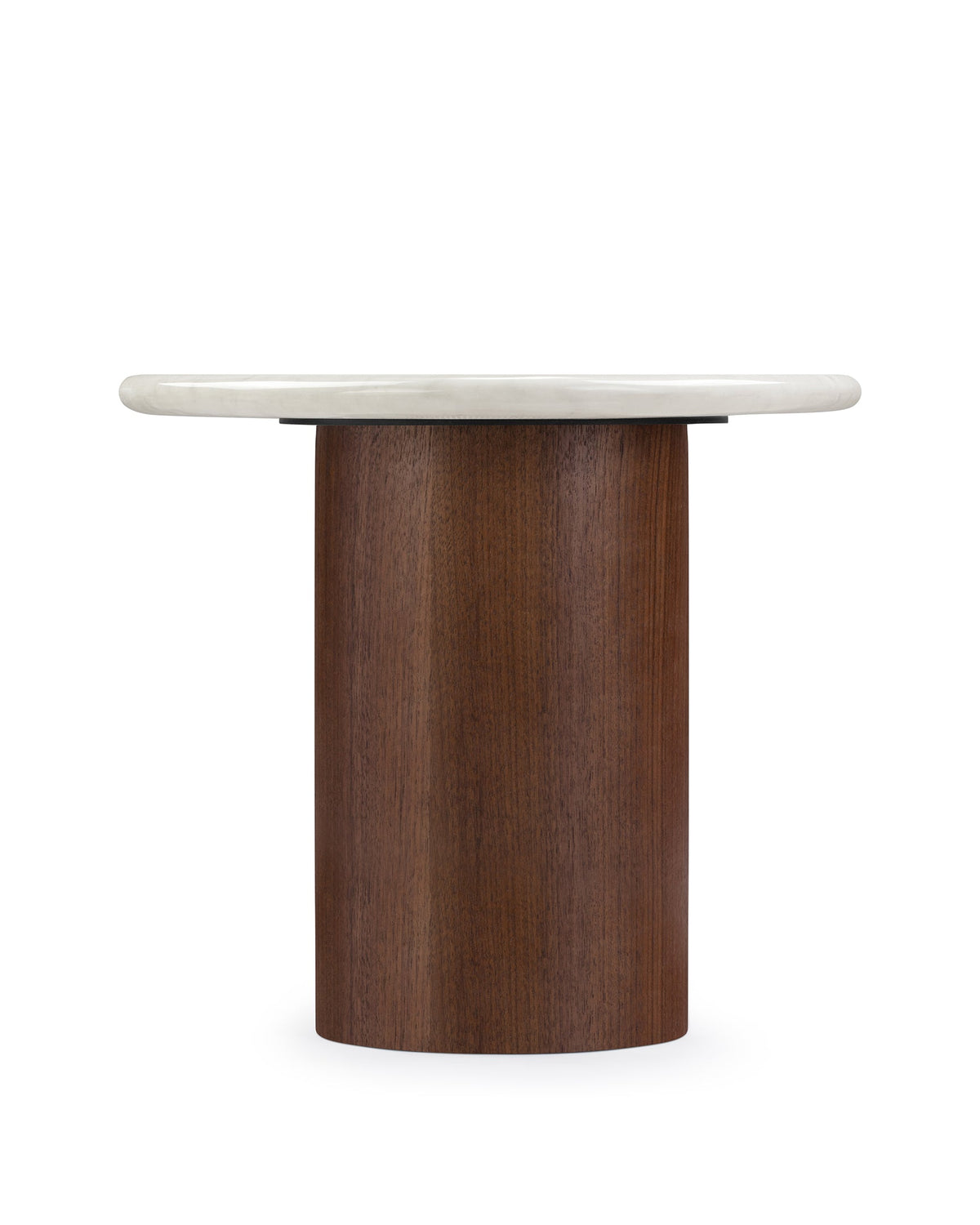 Rocca duo™ side table | white marble and walnut - tables duo | modern | madorne