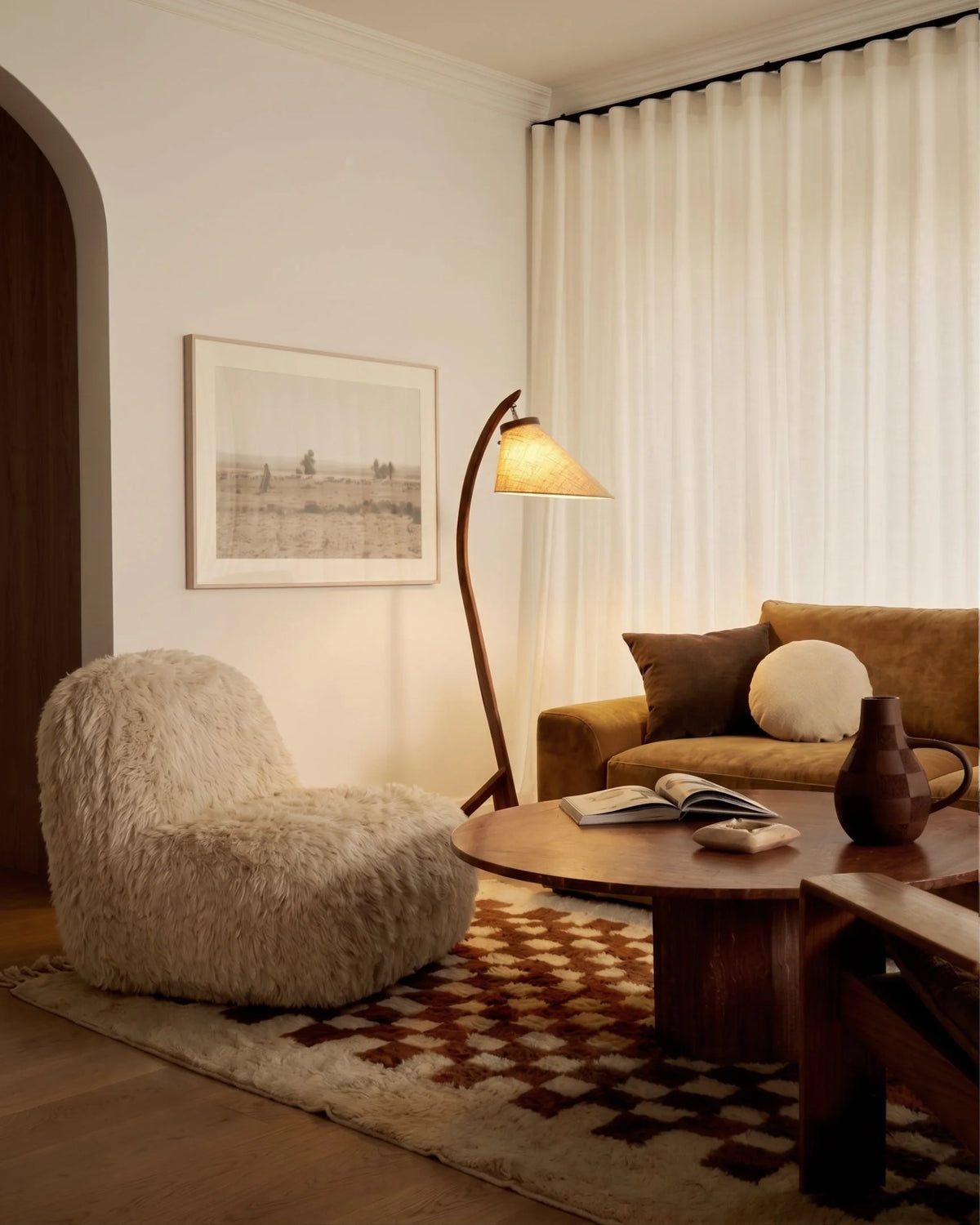 Rocca™ lounge chair | mongolian faux fur - chairs rocca | modern | madorne