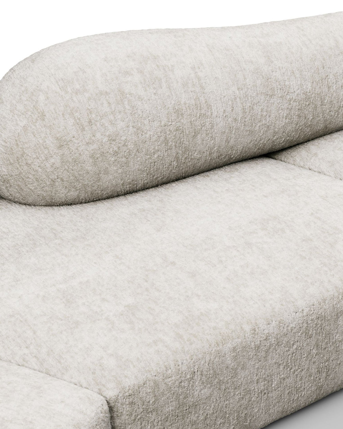 Rockscape 04™ left-corner sofa | dove chenille - left corner sectional / textured - sectionals 04 | madorne